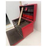 Red Faux Alligator Texture Jewelry Box/Travel Case