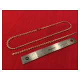 Gold Tone Necklace & Bracelet