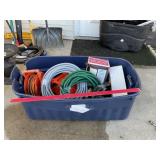 Tote Of Yard Hoses & More