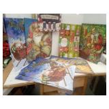 Santa Gift Bags 9, Shirt Box with Lid  & All
