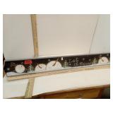Long Wooden Hand Painted Let It Snow Wall Decor