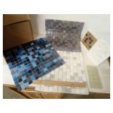 Assorted Ceramic Glass Tile Pieces in Box