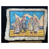 Decorative Egyptian Papyrus Paper Painting A.K.