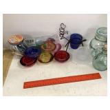 Glass Jars Tea Light Holder & Spoon