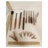 Wood Working Tools, Wood Burning Knives & Clips