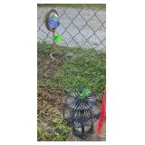 Japanese Metal Lantern & Garden Ball