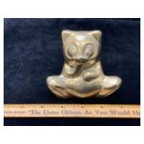 Vintage Brass Panda Bear Figurine