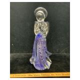 Vintage Murno Style Art Glass Praying Angel