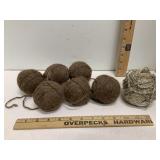 Brown Yarn Balls