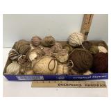 Various Brown Yarn Balls