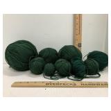Dark Green Yarn Balls