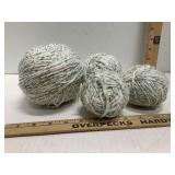 Yarn Balls Green Blue Hues
