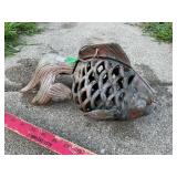 Japanese Style Cast Metal Koi Fish Lantern