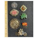 Various Brooches Eiffel Tower & Others