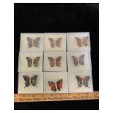 Vintage Gold Tone Multicolor Butterfly Pins 9