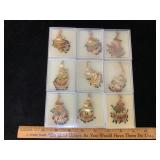 Vintage Peacock Brooch Pendant Necklaces 9