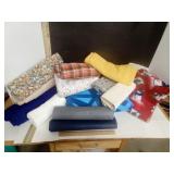Faux Navy & Grey Leather,Assorted Prints  Fleece