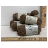 Pacer Yarns Alpaca Brown Yarn 6 Skeins