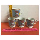Maxwell House Mugs Footed 4