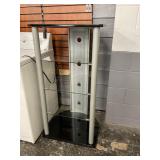 Media Shelf Metal & Glass