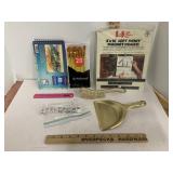 Art Supplies & Dice & Mini Dustpan Brush Set