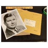 Sen John G Tower Autographed Photo