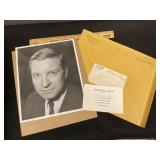 Sen Charles Percy Autographed Photo & Card