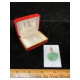 Vintage Chinese Jadeite Pendant & Gift Box