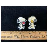 Vintage Plastic Snoopy Souvenir Pins Knotts
