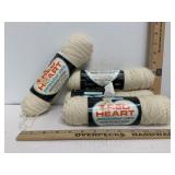 Red Heart Pompadour Yarn 4 Skeins