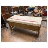 Bench w/Storage Has Stain