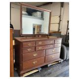 Willett Solid Country Side Cherry Dresser & Mirror
