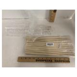 Wooden & Clear Plastic Dowels