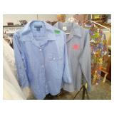 Karen Scott Cotton Button Front Shirt sz L, The