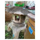 Concrete Japanese Pagoda Lantern