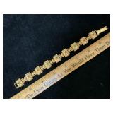 Florenza Gold Tone Vtg Etruscan Revival Style