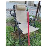 Lawn Chair Built In Pillow Folding