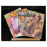 Vintage Hustler & Penthouse Magazines