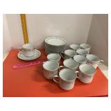Johann Haviland 'Forever Spring'  Cups Saucers 12