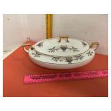 Homer Laughlin 'Rosewood' Covered Vegetable Dish