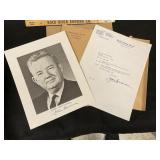 Sen John Sparkman Autographed Photo & Letter