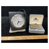 Seiko Travel Alarm Clock & 2-Tone Stafford Money