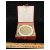 Jade Bracelet White In Red Gift Box