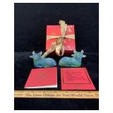 Newworkshop Frosted Glass Oxen Pair Box Paperwork