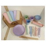 YTLEMON Dinnerware Sets for 5 in box Plates,