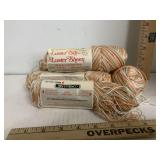 Luster Sheen 100% Acrylic Yarn 4 Skeins & Lil Ball