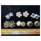 Bergere Trifari & Other Clip On Earrings