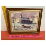 Omer Seamon Winter Church Print