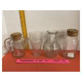 Coca Cola Glass Snub Nose Clear Glass Pitcher