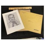 Sen J William Fulbright Autographed Likeness